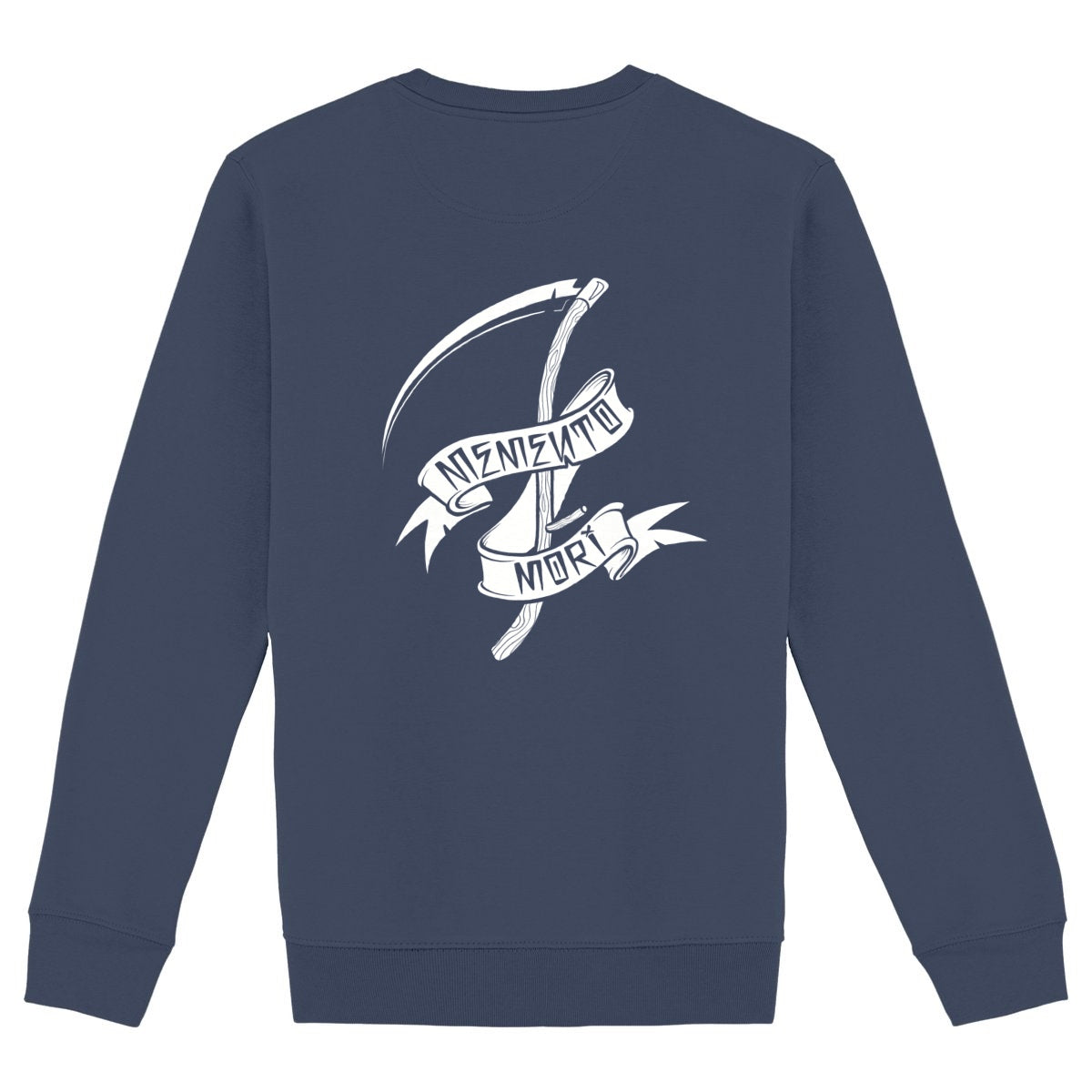 Memento mori unisexe black sweat shirt