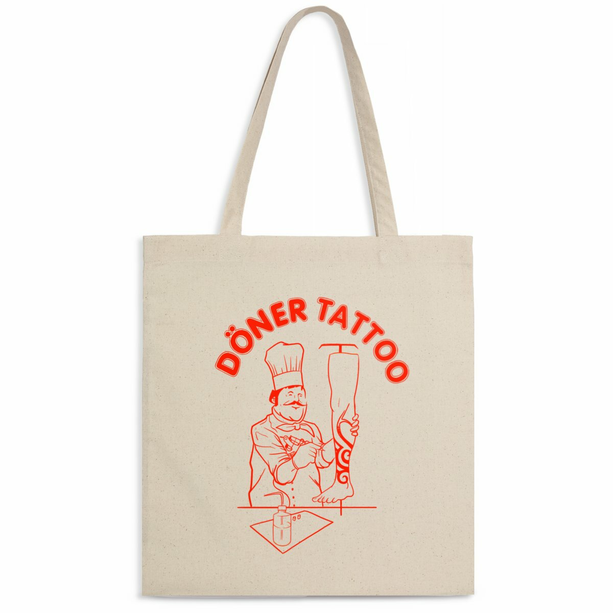 Donner tattoo tote bag 